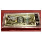 Beautiful Slabbed Painted Uncirculated $2 Note