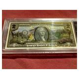 Beautiful Slabbed Painted Uncirculated $2 Note