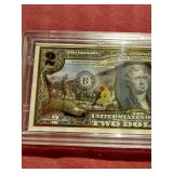 Beautiful Slabbed Painted Uncirculated $2 Note