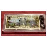 Beautiful Slabbed Painted Uncirculated $2 Note