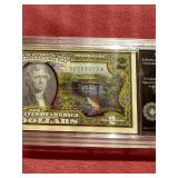 Beautiful Slabbed Painted Uncirculated $2 Note