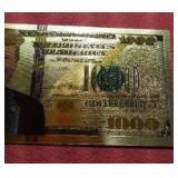 Collectible Gold Foil Donald Trump Note