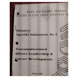 Vintage 1960 Army Extension Course Manual