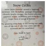 Fitz and Floyd Snow Circles Holiday Snowman Serving Tray