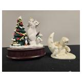 Coca-Cola Heritage Polar Bear and Child on Moon Dept 56 Snowbaby