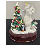 Coca-Cola Heritage Polar Bear and Child on Moon Dept 56 Snowbaby