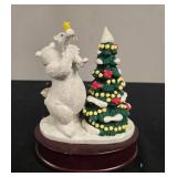 Coca-Cola Heritage Polar Bear and Child on Moon Dept 56 Snowbaby