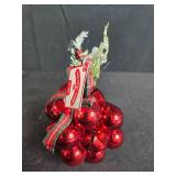 Christmas Decor Collection with Dreamsicles Cherub Figurine, Glass Tree, and Bell Ornament