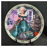 Set of 2 Enesco Limited Edition Barbie Holiday Collector Plates 1988 & 1995