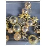 Gold and Silver Christmas Ornaments Assortment