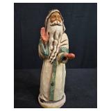 Set of 3 Handcrafted Christmas Figurines - Santa, Angel, Williraye Studio Snowman Sleigh