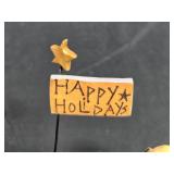 Williraye Studio Holiday Figurine Skating Goose Rider
