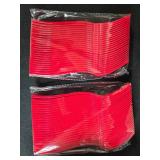 Holiday Party Supplies Collection with Serving Buckets, Utensils, Plates, and Candle