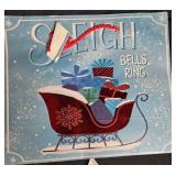 Christmas Basket with Ornaments, Gift Bows, Snowflake Decor, and Gift Bag