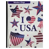 Set of Patriotic Window Clings for Independence Day and Fourth of July
