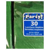 Party Supplies Lot with Plastic Tablecovers Napkins Utensils and Cups