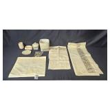 Croscill Home Bathroom Set with Towels and Ceramic Accessories