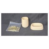 Croscill Home Bathroom Set with Towels and Ceramic Accessories