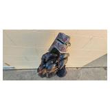 Spalding Golf Club Set with Leather Golf Bag and Headcovers