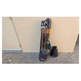 Spalding Golf Club Set with Leather Golf Bag and Headcovers