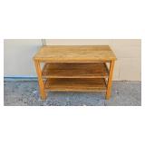 Wooden 3-Tier Open Shelf Console Table 26x40x20 Inches
