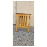 Oak Wood Console Table with Drawer and Shelf 36in x 34in x 29in
