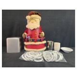 Holiday Santa Decor and Assorted Bathroom Accessory Collection
