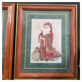 Holiday Decor Lot with Santa Prints, Santa Hats, Bows, and Light Set