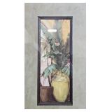 Home Decor Set with 2 Framed Art Prints, Shell Sculpture, Soap Dispenser, Tray, and 4 Glasses