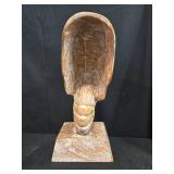 Home Decor Set with 2 Framed Art Prints, Shell Sculpture, Soap Dispenser, Tray, and 4 Glasses