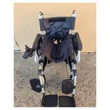 Huweishen Electric Folding Wheelchair with Joystick Control