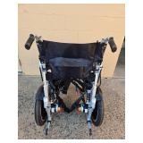 Huweishen Electric Folding Wheelchair with Joystick Control