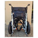 Huweishen Electric Folding Wheelchair with Joystick Control