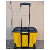 Contico Rolling Tool Box with Telescoping Handle and Tray