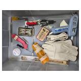 Assorted Hand Tools, Wrenches, Bits, and Glue Gun Collection