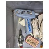 Assorted Hand Tools, Wrenches, Bits, and Glue Gun Collection