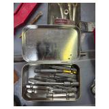 Assorted Hand Tools, Wrenches, Bits, and Glue Gun Collection