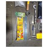 Mixed Lot of Hand Tools, Measuring Tools, and Workshop Accessories