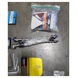 Mixed Lot of Hand Tools, Measuring Tools, and Workshop Accessories