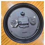 Set of 2 Clocks - Wooden Weight-Driven Wall Clock and Battery-Powered Wall Clock - untested