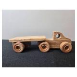 Set of Handmade Wooden Toy Vehicles Trucks Planes and Tractors