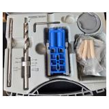 Woodworking Tool Lot with Kreg Jig, Knife Set, Doweling Jig, and Books