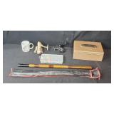 Fishing Gear Set with Rod, 2 Reels, Tackle Box, Lures and Fish Mug