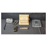 Group of Miscellaneous Items: Digital Camera, Leatherman Super Tool, Weather Station and Birdhouse