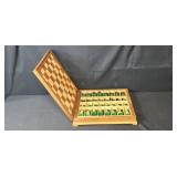 Wooden Chess Set with Storage Case and Full Pieces