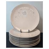Set of Flintridge China Daybreak Dinner Plates - display not inc