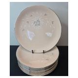 Set of Flintridge China Daybreak Dinner Plates - display not inc