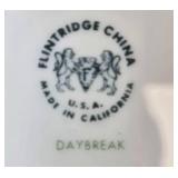 Set of Flintridge China Daybreak Dinner Plates - display not inc