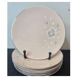 Flintridge China Pink Rose Pattern Plates and Salt & Pepper Set - display not inc