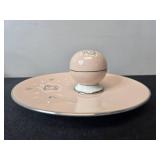 Flintridge China Pink Rose Pattern Plates and Salt & Pepper Set - display not inc